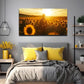 The Sunflower Flowers Wall Art Canvas Office Home Room Framed 80x45cm