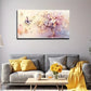 Cherry Blossom Tree Purple Wall Art canvas office home room framed 120x60cm