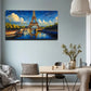 The Eiffel Tower Under Sky Wall Art Canvas Office Home Room Framed 80x45cm