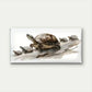 Charming Turtle Wall Art Canvas Office Home Room Framed 80x45cm