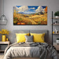 Vibrant Countryside Scene Wall Art Canvas Office Home Room Framed 80x45cm