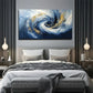 Colorful Abstract Water Nature Wall Art Canvas Office Home Room Framed 80x45cm