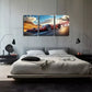 3pcs Minimalist Red Sports Car, Wall Art Set Canvas Framed 60X90cm - High Quality Print 100% Australian Made Wall Canvas Ready to Hang