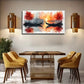 Sundown Canoe Suitable Wall Art Canvas Office Home Room Framed 80x45cm