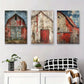 3pcs Vintage Barns Landscape Red Barn and Rustic Metal Print Ready to Hang Art