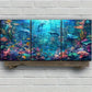 3pcs Ocean Breeze Underwater Dolphin & Coral Reef Metal Print Ready to Hang Art