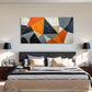 Abstract Color Block Geometric Wall Art Canvas Office Home Room Framed 120x60cm