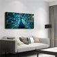 A Peacock Is Spreading Dazzling Wall Art Canvas Office Home Room Framed 120x60cm