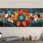 3pcs Floral Style Canvas Wall Art Painting Metal Print Ready to Hang Art