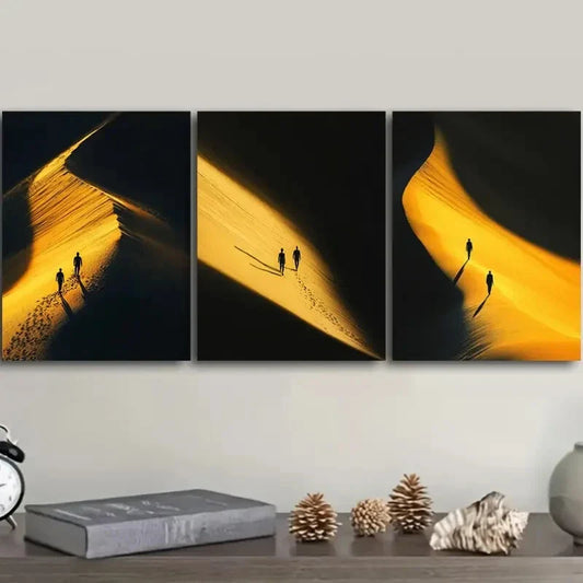 3pcs  He came out of the light  Metal Print Ready to Hang Art