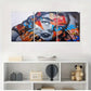 3pcs  Featuring a Vibrant Portrait of a Woman Metal Print Ready to Hang Art
