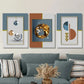 3pcs Simple Polyhedron, Abstract Geometric Shape Metal Print Ready to Hang Art