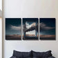 3pcs explosion fragments synthesized Metal Print Ready to Hang Art