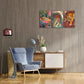 3pcs Majestic Tiger in Bathtub Exotic Vibrant Metal Print Ready to Hang Art