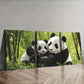 3pcs Cute panda family Wall Art Set Canvas Framed 40x60cm - High Quality Print 100% Australian Made Wall Canvas Ready to Hang