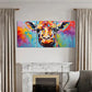 3pcs Vibrant Giraffe Metal Print Ready to Hang Art
