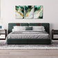 3pcs Green and Golden Abstract Metal Print Ready to Hang Art