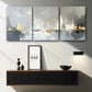 3pcs Sailboats On The Water Abstract Paintings Metal Print Ready to Hang Art