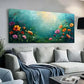 Relaxation Vibrant Floral Wall Art Canvas Office Home Room Framed 120x60cm