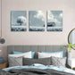 3pcs Countryside Barn Lone Tree Wildflower Field Metal Print Ready to Hang Art