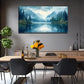 Landscape Painting Trees Wall Art Canvas Office Home Room Framed 80x45cm