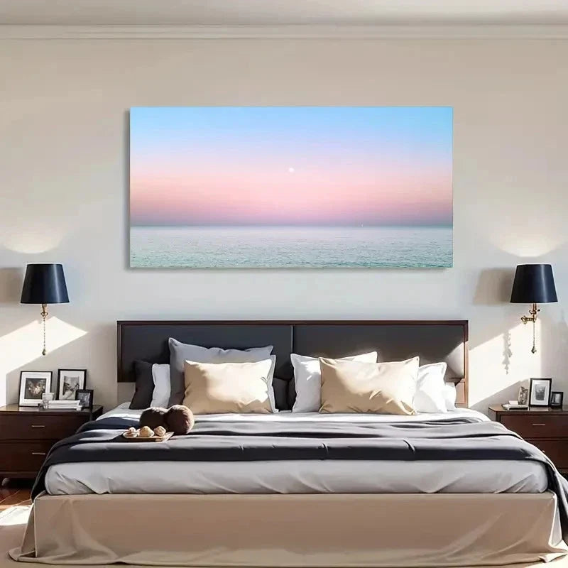 Spring Winter Scenery Peaceful Wall Art Canvas Office Home Room Framed 120x60cm