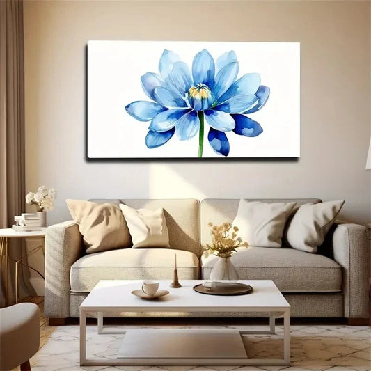 Bohemian Floral Blooming Wall Art Canvas Office Home Room Framed 80x45cm