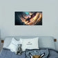 3pcs Retro Pterosauria in Clouds Metal Print Ready to Hang Art