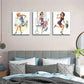 3pcs Vintage Pin-Up Girl Retro Glamorous Perfect Wall Art Set Canvas Framed 40x60cm - High Quality Print 100% Australian Made Wall Canvas Ready to Hang