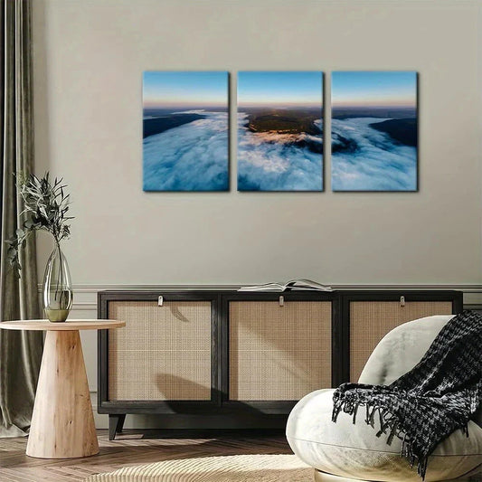 3pcs Ocean & River Seascape Nature Metal Print Ready to Hang Art