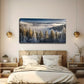Spruce Forest & Mountain Sea Wall Art canvas office home room framed 120x60cm