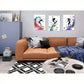 3pcs Modern Ocean Scene with Butterflies Metal Print Ready to Hang Art