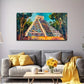 Ancient Pyramid Landscape Wall Art Canvas Office Home Room Framed 80x45cm