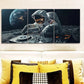 3pcs Astronaut DJ Space Luxurious Metal Print Ready to Hang Art