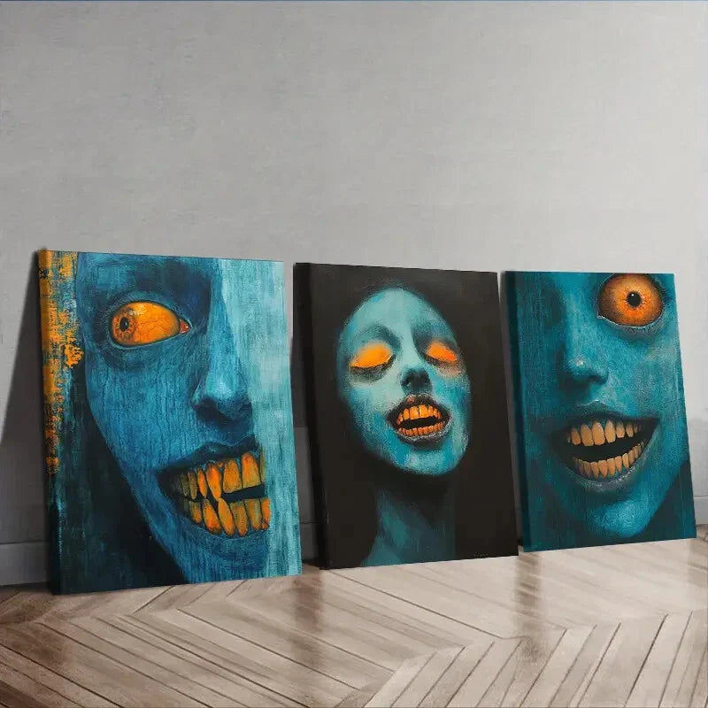 3pcs  Forest demon (7) Wall Art Set Canvas Framed 40x60cm - High Quality Print 100% Australian Made Wall Canvas Ready to Hang