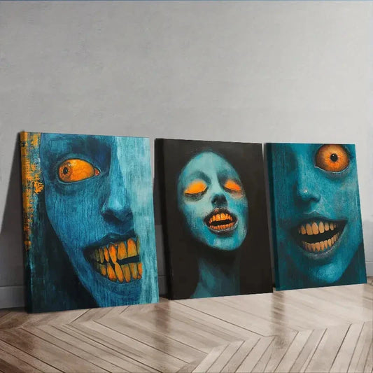 3pcs  Forest demon (7) Wall Art Set Canvas Framed 40x60cm - High Quality Print 100% Australian Made Wall Canvas Ready to Hang