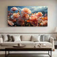 Abstract Art Pink Flowers wall canvas office home room framed 120x60cm