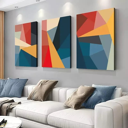 3pcs Modern Abstract Art Canvas Framed 40x60cm - High Quality Print 100% Australian Made Wall Canvas Ready to Hang