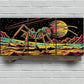 3pcs Vibrant Ant Space Adventure Metal Print Ready to Hang Art