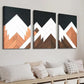 3pcs Modern Natural Wood Grain Landscape Wall Art Set Canvas Framed 40x60cm - High Quality Print 100% Australian Made Wall Canvas Ready to Hang