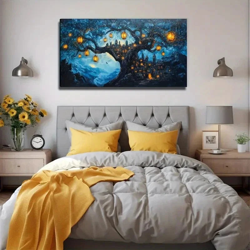 Magic Tree Decoration Wall Art Canvas Office Home Room Framed 120x60cm