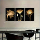 3pcs  Abstract Luxury Flower Prints, Metal Print Ready to Hang Art