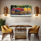 Vibrant Fruit Modern Decor Wall Art Canvas Office Home Room Framed 120x60cm