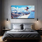 Extreme Sports Skiing Creative Wall Art Canvas Office Home Room Framed 120x60cm