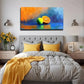Vibrant Green Tennis Balcl Wall Art Canvas Office Home Room Framed 120x60cm