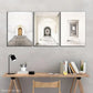 3pcs Touch of Sophistication Geometric Pattern Metal Print Ready to Hang Art