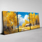 3pcs Beautiful Golden Forest with Sky View Wall Art  Set Canvas Framed 40x60cm - High Quality Print 100% Australian Made Wall Canvas Ready to Hang