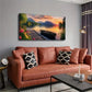 Serene Lake Mountain Landscape Wall Art Canvas Office Home Room Framed 120x60cm
