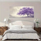 Purple Tree Elegant Modern Wall Art Canvas Office Home Room Framed 120x60cm