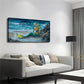 Ocean Waves Mermaid Beauty Wall Art Canvas Office Home Room Framed 120x60cm